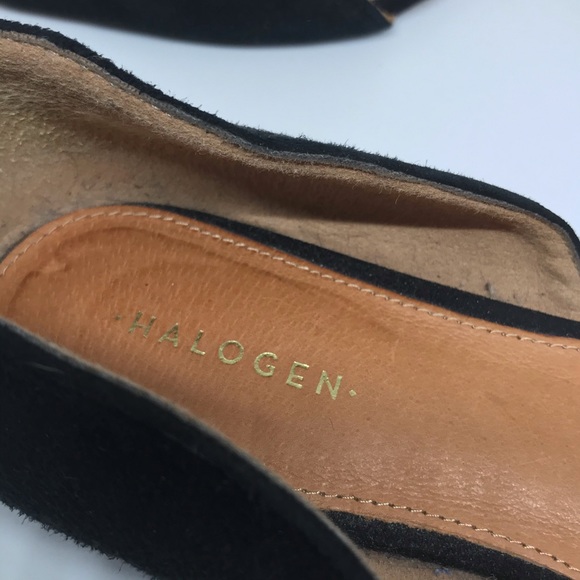 Halogen Maisy D’Orisay Black Suede Pointy Toe Flat - Picture 5 of 6